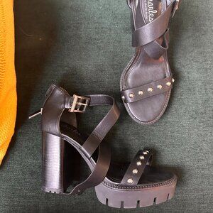Charles by Charles David Black Platform Heels